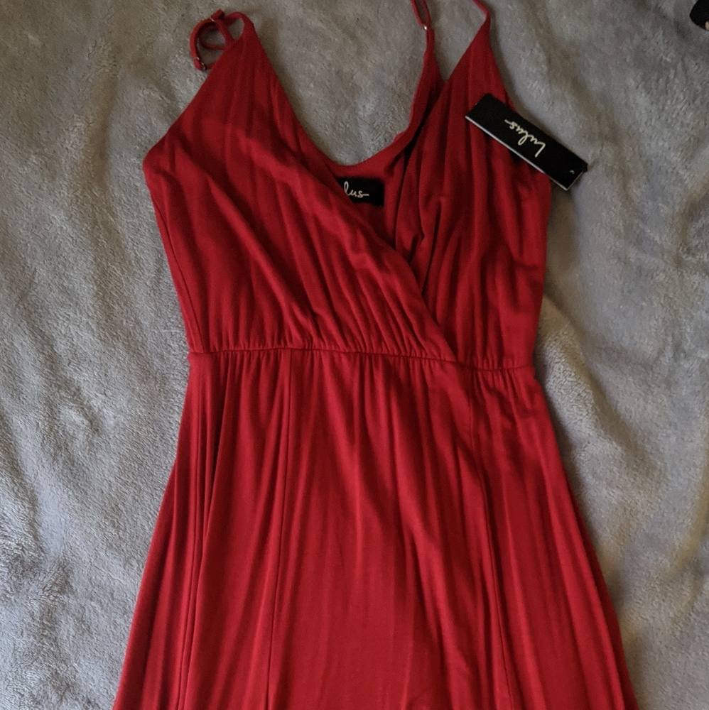 Lulu's maxi dress with double slits